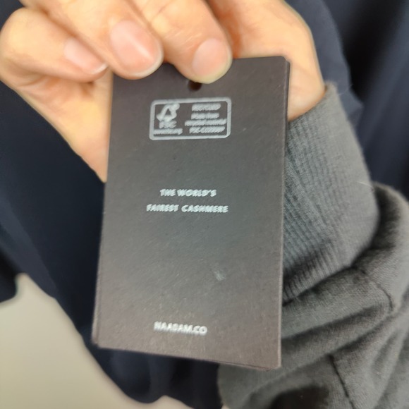 Naadam Pajama Button Up Dress Womens XXL Navy Blue Button Front Sleepwear - Picture 6 of 7